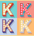 Letter k vector image