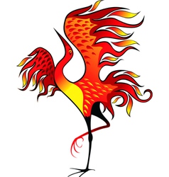 Fire bird Fire bird vector image