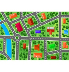 Map of suburb vector image