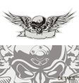 skull vector image