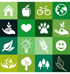 Seamless pattern with ecology signs Seamless pattern with ecology signs vector image