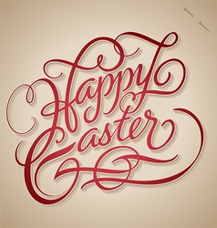 HAPPY EASTER hand lettering vector image