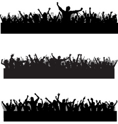 Crowd scenes vector image