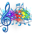 Music background vector image