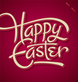 HAPPY EASTER hand lettering vector image
