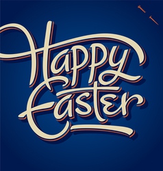 HAPPY EASTER hand lettering vector image