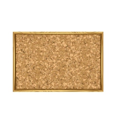 Corkboard with Wooden Frame vector image