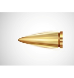 Flying bullet vector image