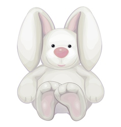 Cute rabbit isolated vector image