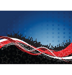 Fourth of July party background vector image