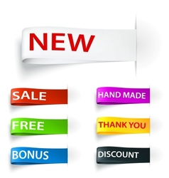 Tag sticker label vector image