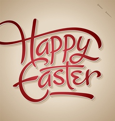 HAPPY EASTER hand lettering vector image