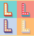 Letter l vector image