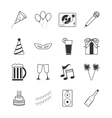 Party icons vector image