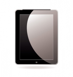 Computer tablet black vector image
