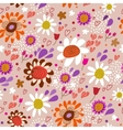Floral seamless pattern vector image