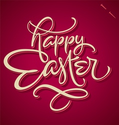 HAPPY EASTER hand lettering vector image