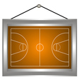Basketball platform in a frame vector image