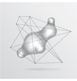 Metal liquid background vector image