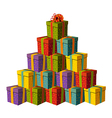 Gift boxes fo vector image