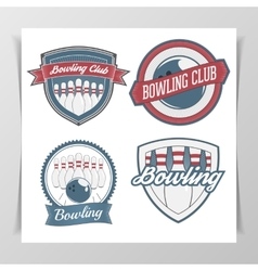 Set of Bowling Design Elements Set of Bowling Design Elements vector image