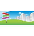 City signs vector image