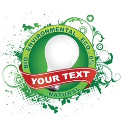 Eco label vector image