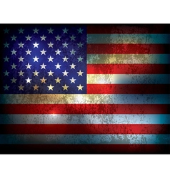Distressed American Flag Background vector image