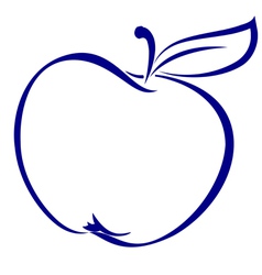 Apple shape vector image