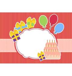 Greeting card vector image