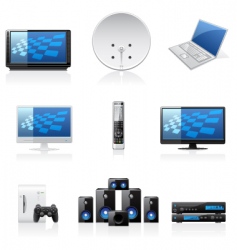 Household icons vector image