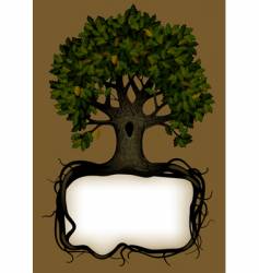 Tree silhouette vector image