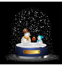 Snow globe vector image