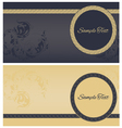 Beautiful greeting cards vector image