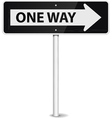 One way arrow vector image