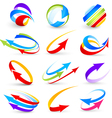 Collection of colour arrows vector image
