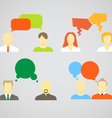Talking people vector image