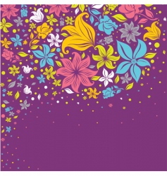 Background with flowers vector image