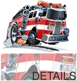 Cartoon Firetruck vector image