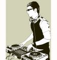Modern Dj vector image
