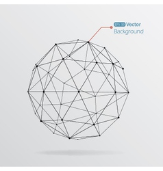 Geometrical background with black lines vector image