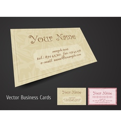 Business card set vector image