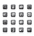 Business and office internet icons vector image