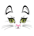 Funny cat vector image