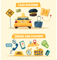 Taxi service Cartoon vector image