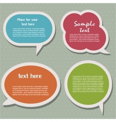 Speech bubbles vector image