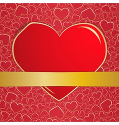 Invitation card on wedding eps10 vector image