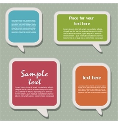 Speech bubbles vector image