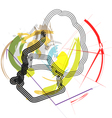Abstract gramophone vector image