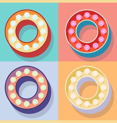 Letter o vector image